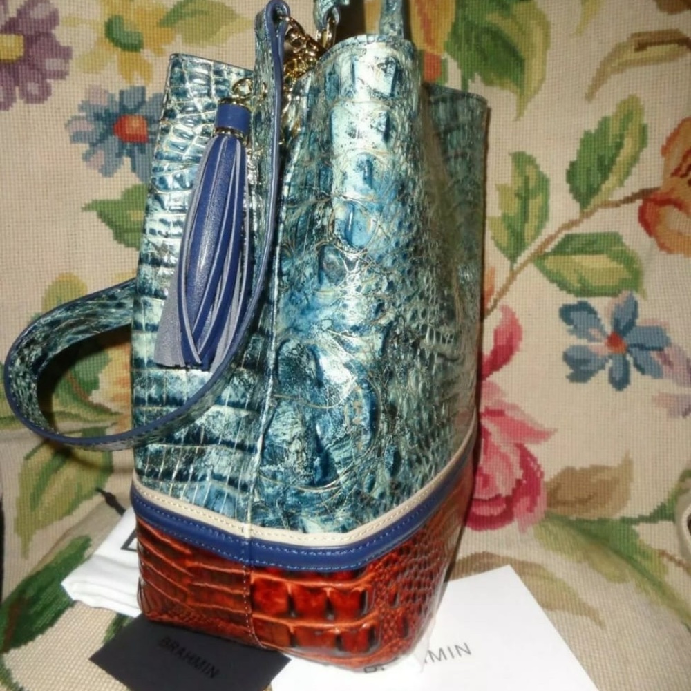 NWT BRAHMIN AMELIA GLACIER EASTWOOD LEATHER - Picture 2 of 8